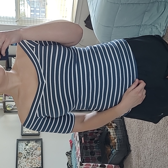 Modcloth Striped Shirt - Picture 3 of 4